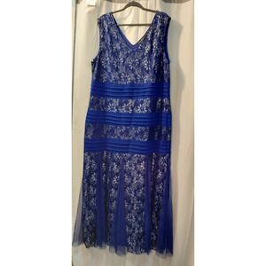 Dark Romantic Maxie Dress Womens 3X Purple Floral Mesh  Lace  Tiered  Whimsigoth